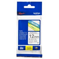 [003.025.0231] Brother Strong Adhesive TZe Tape - Black on White - 12mm