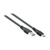 [005.004.0160] 10M USB 3.0 Type-C AM-CM Active Extension Cable Black | 28+24AWG Supports 5Gbps