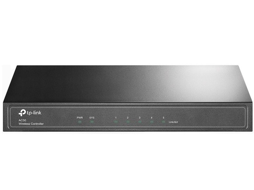 [6935364099466] TP-Link AC50 Wireless Controller, 5* 10/100, Up To 50 APs, 16 SSIDs, Mac Authentication, Dual-Link Back Up (LS)