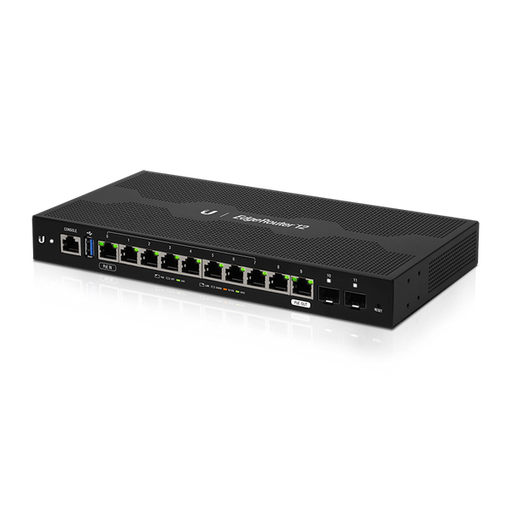 [817882023924] Ubiquiti EdgeRouter 12 - 10-Port Gigabit Router, 2 SFP Ports- 24v Passive PoE In and Out (Limited) - 1GHz Quad Core Processor - 1GB RAM,  2Yr War