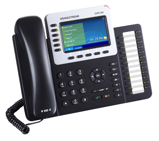 [6947273701361] *LS Grandstream GXP2160 6 Line IP Phone, 6 SIP Accounts,  480x272 Colour LCD, Dual GbE, 5 program keys, 24 BLF keys, Built-In Bluetooth