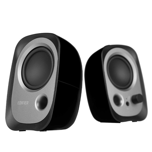 [6923520264759] Edifier R12U USB Compact 2.0 Multimedia Speakers System (Black)- 3.5mm AUX/USB/Ideal for Desktop,Laptop,Tablet or Phone