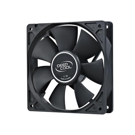 [6933412703624] DeepCool XFAN 120 120mm Hydro Bearing Case Fan 3 Pin / Molex Connector, Black Stealth Appearance, Ideal for System Builds, Low RPM 26dB LS