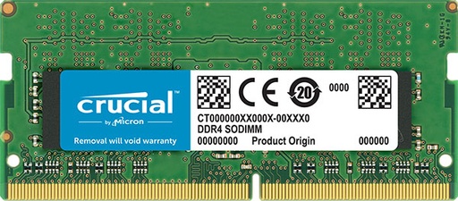 [649528790095] Crucial 8GB (1x8GB) DDR4 SODIMM 3200MHz CL22 1.2V Single Ranked Notebook Laptop Memory RAM