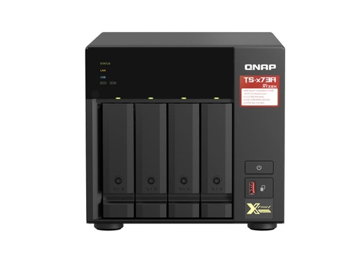 [4713213518847] QNAP TS-473A-8G 4 Bay NAS 8G DDR4 AMD V1500B quad-core 2.2 GHz processor 2x M.2 2280 PCIe Gen3 x1 slots Hot-swappable 3xUSB 3.2 3YR WTY