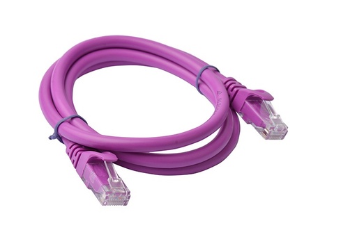 [9341756013038] 8Ware CAT6A Cable 1m - Purple Color RJ45 Ethernet Network LAN UTP Patch Cord Snagless