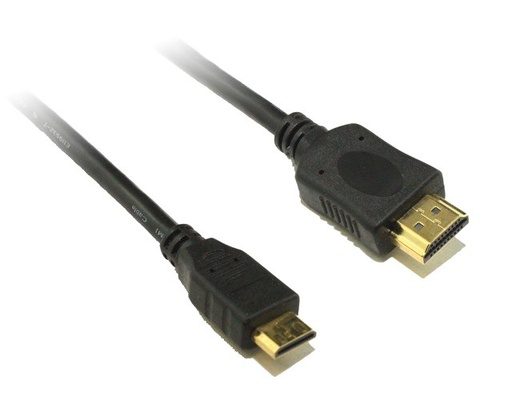 [9341756009413] 8Ware Mini HDMI to HDMI Cable 3m with Ethernet 1.4V 3D HD 1080p Male to Male for Camera Camcorder Mobile Laptop Tablet Graphic Video Card