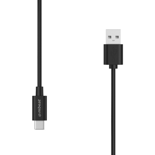 [9346396001896] (LS) mbeat® Prime 2m USB-C To USB Type-A 2.0 Charge And Sync Cable - High Quality/480Mbps/Fast Charging for Macbook Pro Google Chrome Samsung Galaxy H