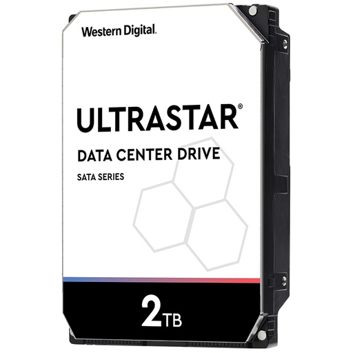 [1W10002] Western Digital WD Ultrastar 2TB 3.5" Enterprise HDD SATA 128MB 7200RPM 512N SE DC HA210 24x7 600MB Buffer 2mil hrs MTBF 5yrs wty HUS722T2TALA604