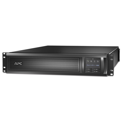[UPAPSMX3000RMHV2U] APC Smart-UPS X 3000VA/2700W Line Interactive UPS, 2U RM/Tower, 230V/16A Input, 1x IEC C19  8x IEC C13 Outlets, Lead Acid Battery, SmartSlot
