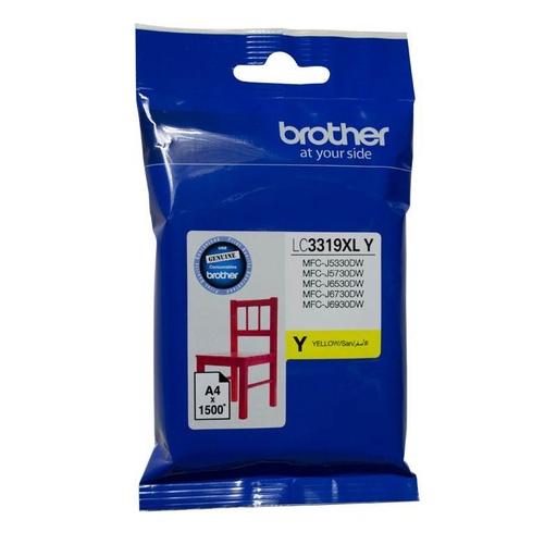 [4977766767293] Brother LC-3319 XL Yellow  to Suit - J5330DW/J5730DW/J6530DW/J6730DW/J6930DW