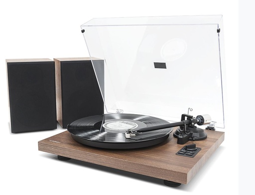 [9346396002619] mbeat®HIFI Turntable with Speakers - Vinyl Turntable Record Player with 36W Bookshelf Speakers, 33/45 RPM, Bluetooth Streaming via Smart Devices