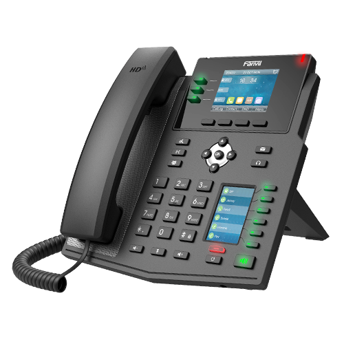 [6937295602999] Fanvil X4U Enterprise IP Phone - 2.8" Colour Screen, 4 Lines, 30 x DSS Buttons, *SBC Ready, Dual Gigabit NIC