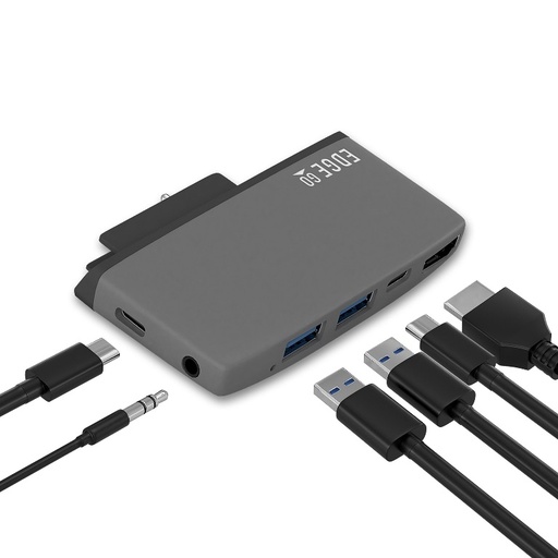 [9346396002411] mbeat®  Edge Go Multifunction USB- C Hub for Microsoft Surface Go （USB 3.0 Data x 2, USB-C Data x 1, HDMI, 3.5mm Audio, USB-C PD pass through charge)