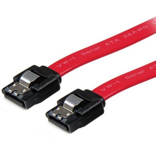 [9320201002612] Astrotek SATA 3.0 Data Cable 30cm 7 pins Straight to 7 pins Straight with Latch Red Nylon Jacket 26AWG