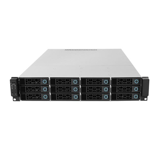 [DH201212GB-02] TGC Rack Mountable Server Chassis 2U 650mm, 12x 3.5" Hot-Swap Bays, 2x 2.5" Fixed Bays, up to E-ATX Motherboard, 7x LP PCIe, 2U PSU Required