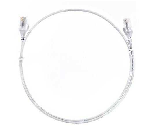 [744109262852] 8ware CAT6 Ultra Thin Slim Cable 15m - White Color Premium RJ45 Ethernet Network LAN UTP Patch Cord 26AWG for Data