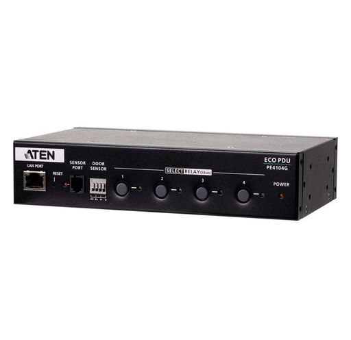 [4710469340086] Aten 4 Port 1U 10A Smart PDU with outlet control, 4xC13 Outlets, 100 - 240 VAC, Two-level password security, Remote authentication support: RADIUS