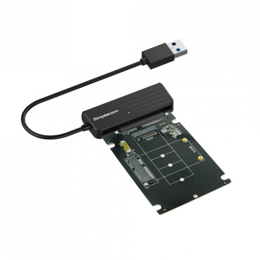 [9350414001591] Simplecom SA225 USB 3.0 to mSATA + M.2 (NGFF B Key) 2 In 1 Combo Adapter
