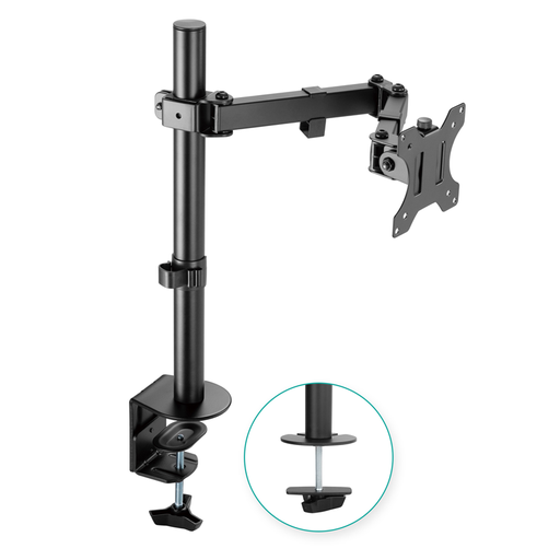 [9346396002879] mbeat® activiva ErgoLife Single Monitor Screen Double Joint Monitor Arm Fit Screen Screen:13""- 32"" Detachable VESA Net Weight3kg