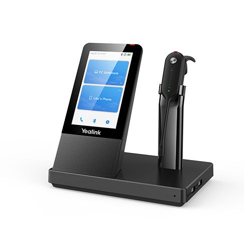 [6938818319332] Yealink WH67 UC DECT Wireless Convertible Headset, UC Workstation, HD Voice,2-Mic Noise Cancellation,Teams Certified, Lightweight, 4 Wearing Styles