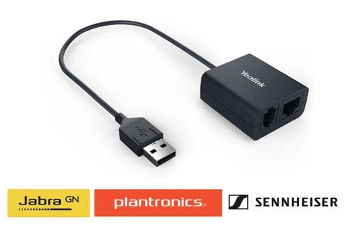 [6938818304130] Yealink EHS40 Wireless Headset Adapter Suits Plantronics/Jabra/Sennheiser Headsets, Suits T43U, T46U, T48U
