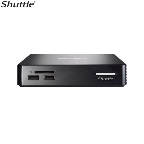 [887993601526] Shuttle NS02AV2 Mini PC 0.5L System-Rockchip RK3368, 2GB RAM, 16GB eMMC, LAN, 4xUSB, WIFI+BT, VESA, HDMI, Android 8.1, Free Digital Signage Software