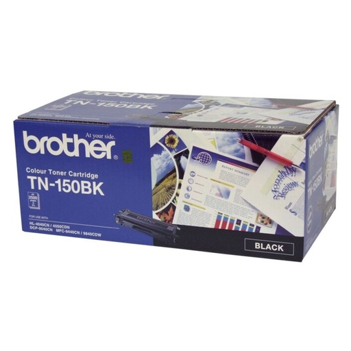 [COB-TN-150BK] TN-150BK COLOUR LASER TONER - STANDARD BLACK TONER CARTRIDGE TO SUIT HL-4040CN/4050CDN, DCP-9040CN/9042CDN, MFC-9440CN/9450CDN/9840CDW - 2500 pp.