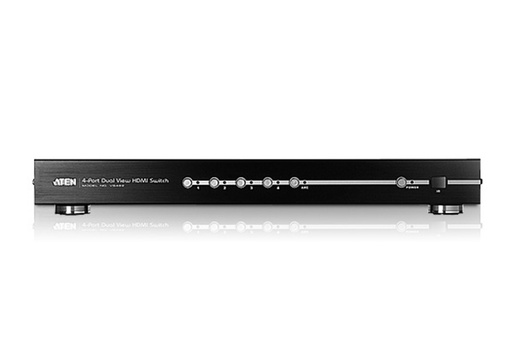 [4710423777750] Aten 4 Port Dual Output HDMI Switch, select input ports via RS232 control, HDCP 1.1 compliant(LS)