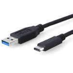 [9341756011904] 8Ware USB-C to USB3.0 Cable 1m Type C to A Male to Male Black 10Gbps