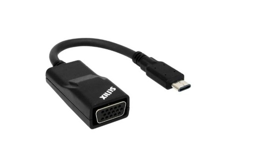 [4715109711189] (LS) Sunix USB Type C to VGA Adapter, Compliant with VESA DisplayPort, Driver free under Apple MAC, Google Chromebook and Windows  systems(LS)