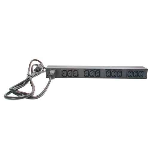 [731304213055] APC NetShelter Basic Rack PDU, 1U, 230V/16A Input, 12x IEC C13 Outlets