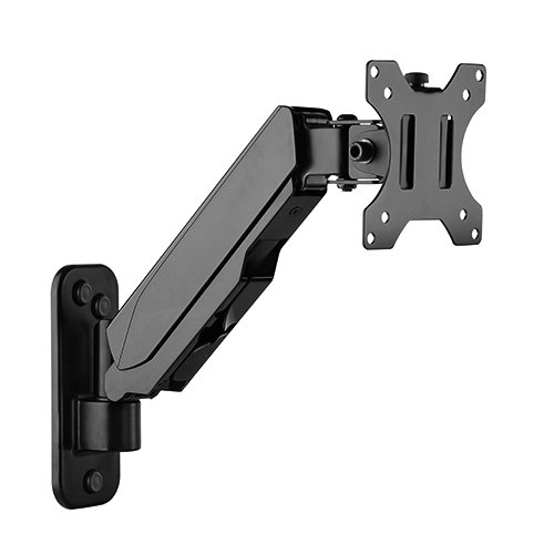 [6956745159494] Brateck Single Screen Wall Mounted Gas Spring Monitor Arm,17"-32",Weight Capacity (per screen) 8kg;