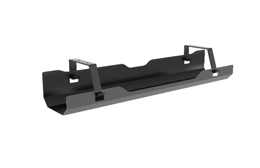 [6956745162630] Brateck Under-Desk Cable Management Tray -  Dimensions:600x135x108mm - Black