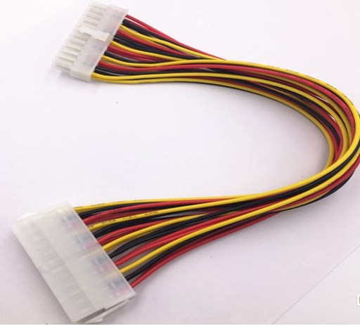 [754523500362] 8ware 24 Pin ATX Power Supply Extension Cable Sleeved 30cm Male to Female (20+4 Pin) Power Supply to Motherboard