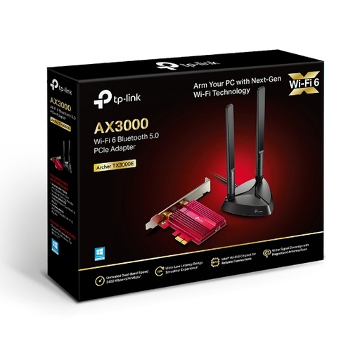 [6935364088897] TP-Link Archer TX3000E AX3000 Wi-Fi 6 (802.11ax) Bluetooth 5.0 PCIe Adapter (WIFI6)