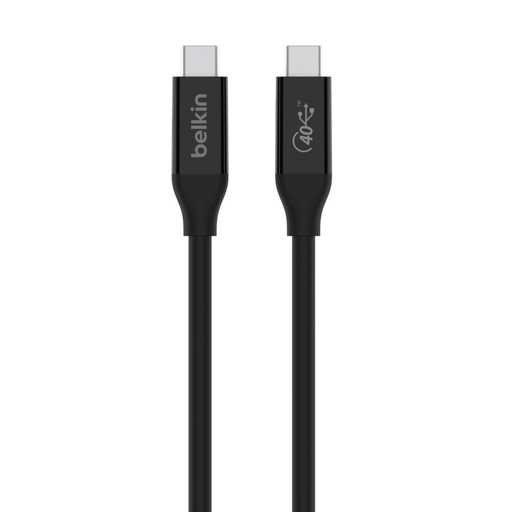 [745883824816] Belkin USB4 USB-C to USB-C Cable (0.8M/2.6ft) - (INZ001BT0.8MBK),100W PD,40Gbps,Thunderbolt 3,Samsung Galaxy,iPad,MacBook,Google,OPPO,Nokia,2YR