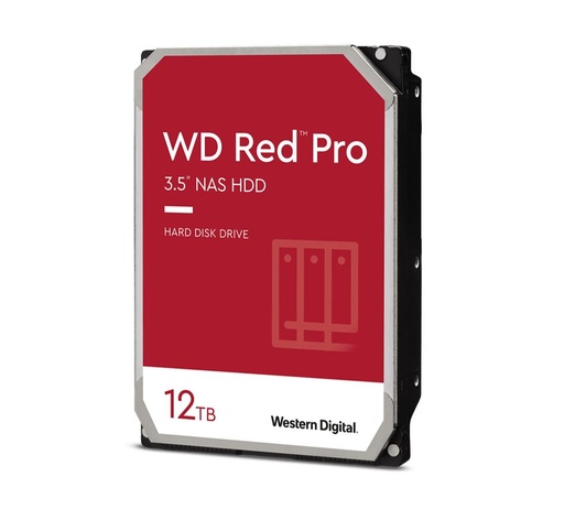 [WD121KFBX-68EF5N0] Western Digital WD Red Pro 12TB 3.5" NAS HDD SATA3 7200RPM 256MB Cache 24x7 300TBW ~24-bays NASware 3.0 CMR Tech 5yrs wty