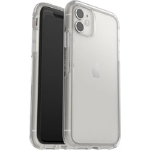 [660543511960] OtterBox Symmetry Clear Apple iPhone 11 Case Clear - (77-62474), DROP+ 3X Military Standard, Raised Edges, Durable Protection, 7 Years Warranty