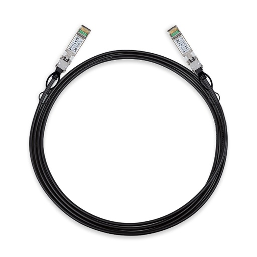 [4897098682821] TP-Link SM5220-3M 3 Meter 10G SFP+ Direct Attach Cable, Drives 10 Gigabit Ethernet, 10G SFP+ Connector on Both Sides (Replaces TXC432-CU3M)