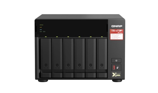 [4713213518830] QNAP TS-673A-8G 6 Bay NAS AMD Ryzen™ Embedded V1500B quad-core 2.2 GHz 8G DDR4 2xM.2 2280 PCIe Gen3 x1 slots 2x2.5 GEl 3xUSB3.2 Hot-swappable 3YR WTY