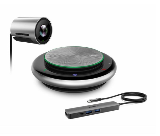 [IPY-UVC30-CP900-BYOD] Yealink UVC30-CP900-BYOD Teams Video Conference Kit For Small  Huddle Rooms, UVC30 Camera 4K USB, CP900 Speakerphone, BYOD Box, 2-Year Warranty