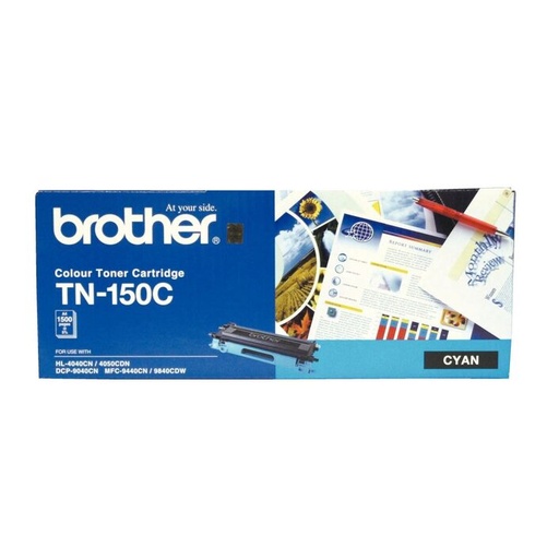[COB-TN-150C] TN-150CCOLOUR LASER TONER - STANDARD CYAN TONER CARTRIDGE TO SUIT HL-4040CN/4050CDN, DCP-9040CN/9042CDN, MFC-9440CN/9450CDN/9840CDW - 1500pp.