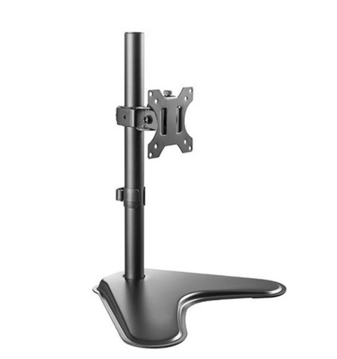 [6956745161084] Brateck Single Free Standing Screen Economical double Joint Articulating Stell Monitor Stand Fit Most 13"-32" Monitor Up to 8 kg VESA 75x75/100x100