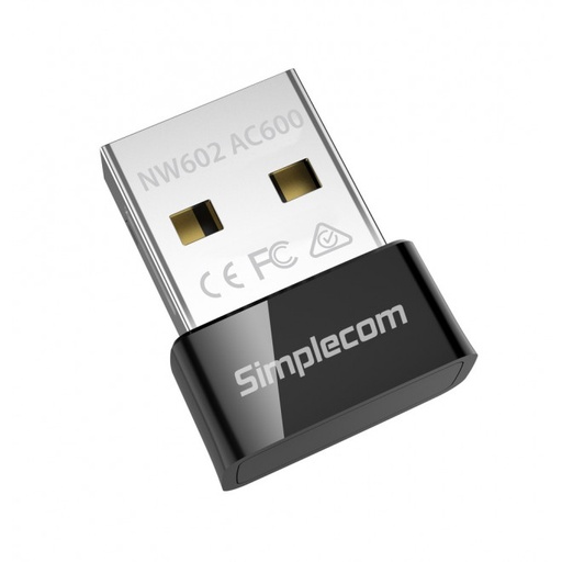 [9350414001799] Simplecom NW602 AC600 Dual Band Nano USB WiFi Wireless Adapter