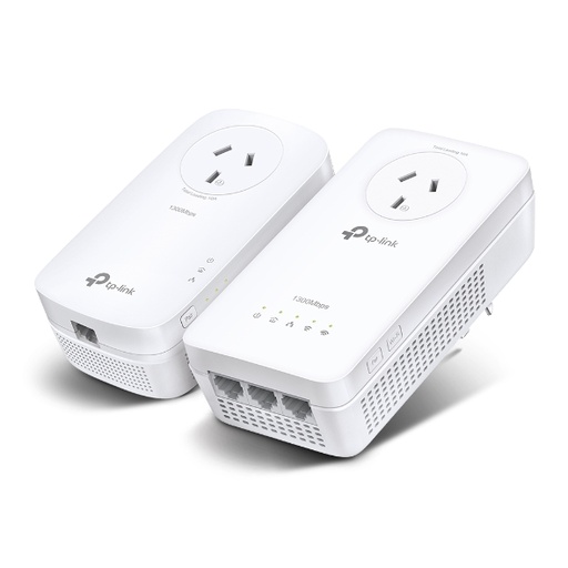 [6935364072223] TP-Link TL-WPA8631P KIT AV1300 Gigabit Passthrough Powerline AC Wi-Fi Kit AV2 300Mbps 867Mbps 2x2MU-MIMO 300m Range