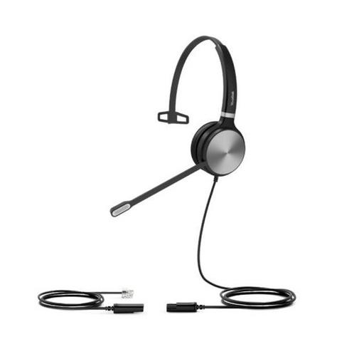 [6938818306455] Yealink YHS36 Mono, Wideband Headset for IP phone, Monaural Ear, RJ9 Headset Jack, Noise-canceling Microphone, Hearing Protection, Leather Ear Cushion