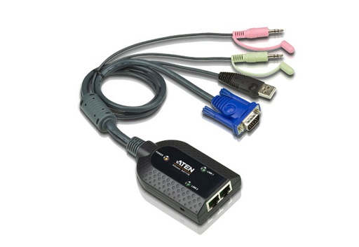 [KVA-KA7178] Aten VGA USB Virtual Media KVM Adapter with Audio, Dual Output for KM series