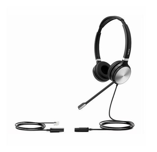 [6938818306448] Yealink YHS36 Dual Wideband Headset for IP phone, Binaural Ear, RJ9 Headset Jack, Noise-canceling Microphone, Hearing Protection, Leather Ear Cushions