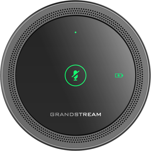 [6947273703150] Grandstream GMD1208 Desktop Wireless Expansion Microphone, Bluetooth, 1500mA Li-ion Battery, 8 Omni Microphones, Opus